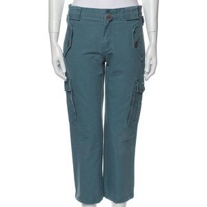 Marc Jacobs Teal Cropped straight pants